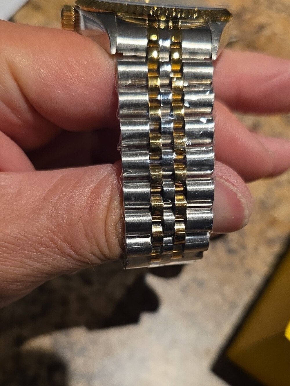 Invicta Two-Tone Silver and Gold Men's Bracelet Watch - Picture 2 of 8